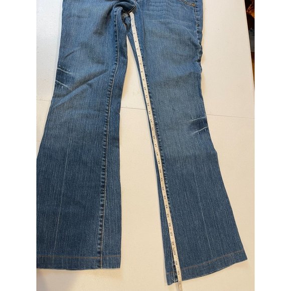 Cenne V Womens Vintage 1980s Jeans Boot Cut Leg Embroidered Pockets Blue Size 12 - Picture 7 of 11